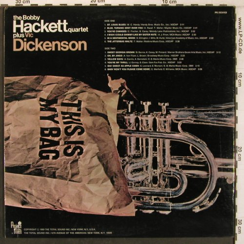 Hackett,Bobby -Quartett: plus Vic Dickenson, Foc, vg+/m-, Project 3(PR 5034 SD), US, 1969 - LP - X7971 - 9,00 Euro