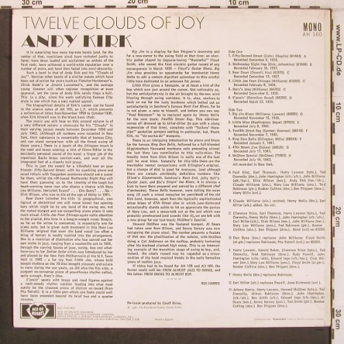 Kirk,Andy: Twelve Clouds of Joy, VG+/m-, Ace of Hearts(AH 160), UK, Mono, 1967 - LP - X7975 - 6,00 Euro