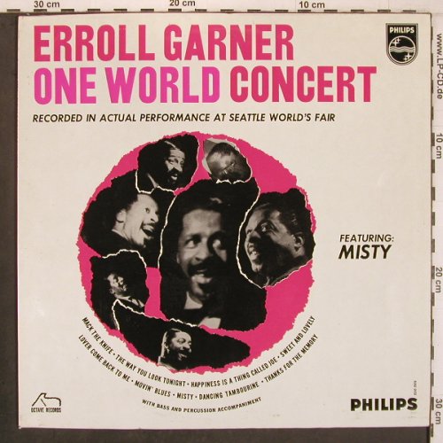 Garner,Erroll: One World Concert, Philips(632 202 BL), NL, Mono, 1963 - LP - X8022 - 17,50 Euro