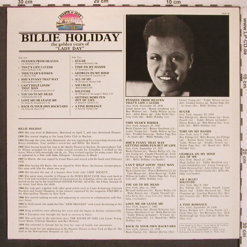 Holiday,Billie: The golden years of Lady Day, Giants Of Jazz(LPJT 10), I,  - LP - X8056 - 7,50 Euro