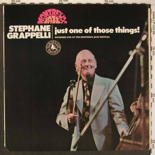 Grappelli,Stephane: Just One Of Those Things, Black Lion(BL-211), US, co, 1973 - LP - X8063 - 9,00 Euro