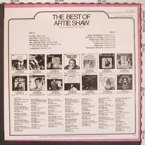 Shaw,Artie: The Best Of, RCA(ANL1-1089(e)), US, 1975 - LP - X8065 - 7,50 Euro