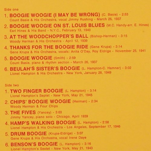 V.A.The Greatest Boogie Woogie perf: Count Basie...Hampton'Sextet, Vol.2, Joker(SM 3904), I, 1981 - LP - X8078 - 7,50 Euro