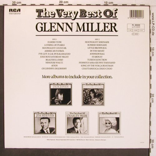 Miller,Glenn: The Very Best of - 20 Tracks, RCA(PL 89009), D, 1983 - LP - X8088 - 6,00 Euro