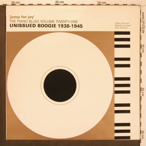 V.A.The Piano Blues: Unissued Boogie 1938-1945, Vol.21, Magpie(PY4421), UK, 1984 - LP - X8093 - 12,50 Euro