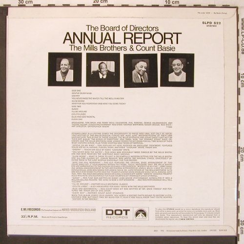 Mills Brothers & Count Basie: The Board of Directors Annual R., DOT(SLPD 522), UK, 1968 - LP - X8104 - 11,50 Euro