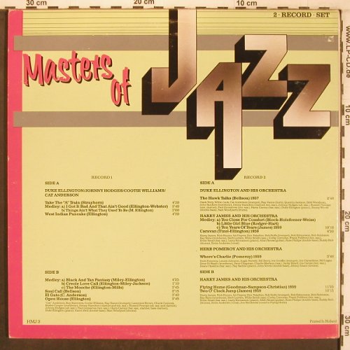 V.A.Masters Of Jazz: Duke Ellington, Harry James, Foc, I Grandi del Jazz(HMJ 3/GJ-12 -27), NL,  - 2LP - X8113 - 9,00 Euro