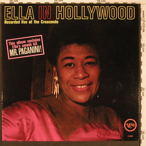 Fitzgerald,Ella: Ella In Hollywood, Live Crescendo, Verve(V-4052), US. Woc, 1961 - LP - X8117 - 20,00 Euro