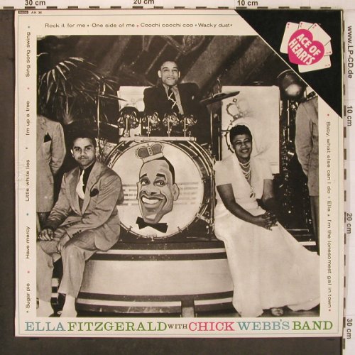 Fitzgerald,Ella: with Chick Webb's Band, rec.1939-40, Ace of Hearts(AH 36), UK,m-/VG+,  - LP - X8119 - 9,00 Euro