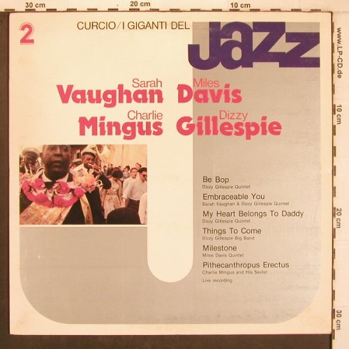 Vaughan,Sarah / Davis: Mingus, Gillespie, 6Tr.Foc, I Grandi del Jazz(GJ-2), I,  - LP - X8168 - 9,00 Euro