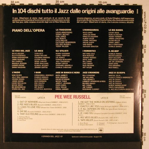 Russell,Pee Wee: I Grandi Del Jazz, Foc, Fabbri Editori(GDJ 07 - 338509), I,  - LP - X8927 - 6,00 Euro