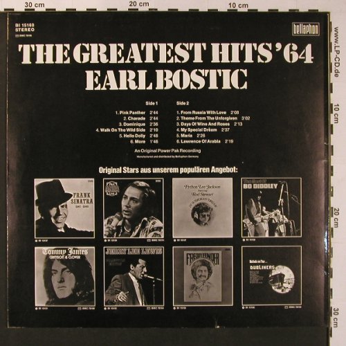 Bostic,Earl: The Greatest Hits of 1964, Bellaphon(BI 15160), D,  - LP - X8928 - 6,00 Euro