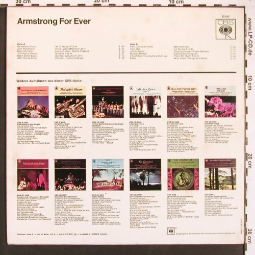 Armstrong,Louis: For Ever, CBS(52 027), D,  - LP - X9371 - 5,00 Euro