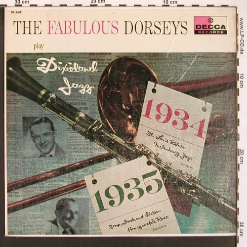 Dorsey Brother Orchester: Tha Fabulous ...at Dixieland Jazz, Decca(DL 8631), US, m /vg+,  - LP - X9533 - 7,50 Euro