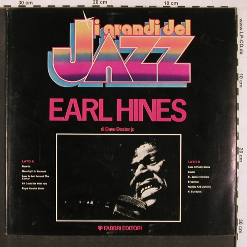 Hines,Earl: I Grandi Del Jazz, Foc, Fabbri Editori(338467), I,  - LP - Y1299 - 6,00 Euro