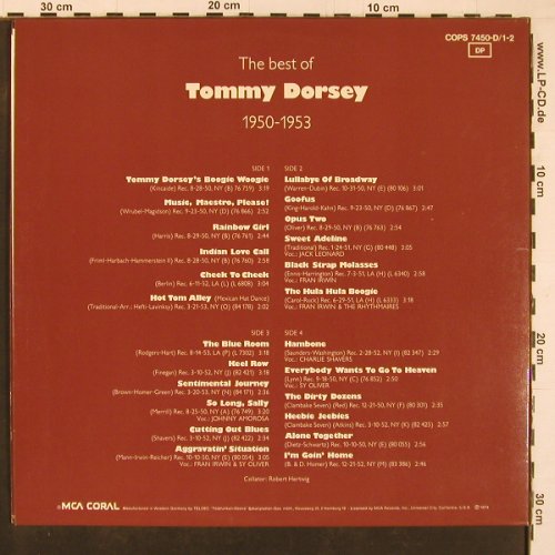 Dorsey,Tommy: The Best Of 1950-53, Foc, MCA Coral(COPS 7450D71-2), D, Promo, 1974 - 2LP - Y1352 - 9,00 Euro