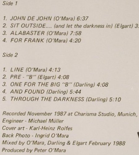 O'Mara,Peter / Darling / Elgart: Same, Core Line(COLP 4.000670J), D, 1988 - LP - Y1634 - 7,50 Euro