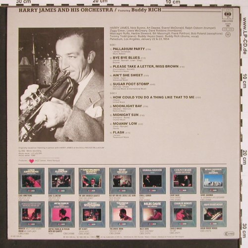 James,Harry & Orch.: I Love Jazz, feat.Buddy Guy (1954), CBS, Muster-Stol(CBS 21105), NL, 1983 - LP - Y168 - 6,00 Euro