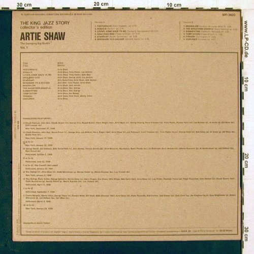 Shaw,Artie: The Swinging Big Bands Vol1,1938-45, Joker(SM 3620), I, 1974 - LP - Y2440 - 6,00 Euro