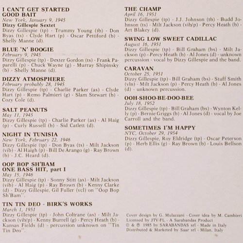 Gillespie,Dizzy: Small Combos, Giants Of Jazz(LPJT 32), I, Ri, 1985 - LP - Y2471 - 7,50 Euro