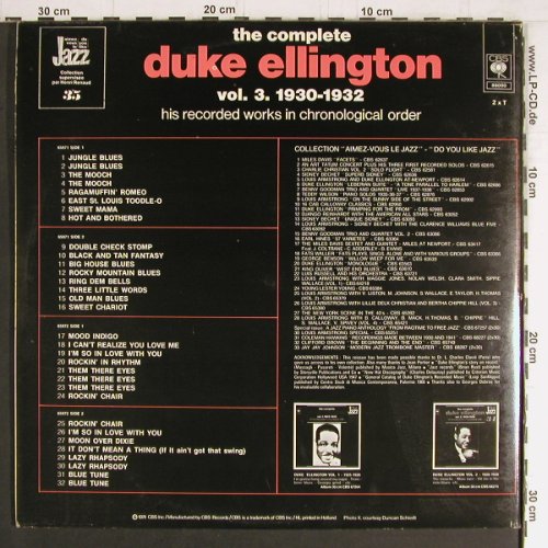 Ellington,Duke: The Complete Vol. 3, 1930-32, Foc, CBS(88 000), NL, 1974 - 2LP - Y3695 - 9,00 Euro