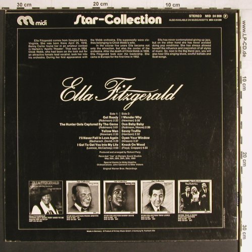 Fitzgerald,Ella: Star-Collection, Midi, Ri(MID 24 008), D, 1972 - LP - Y4000 - 6,00 Euro