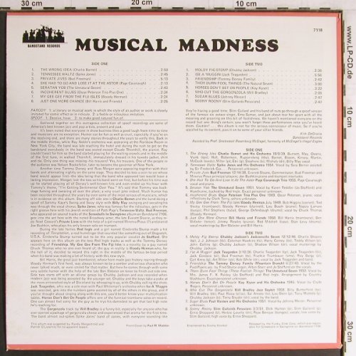 V.A.Musical Madness:&nbsp;Charlie Barnet... Slim Gailairds P., Bandstand (7118), US Typ:&nbsp;LP Best.-Nr.:&nbsp;Y4123 Preis:&nbsp; 7,50 Euro