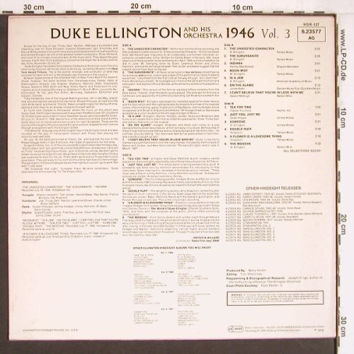 Ellington,Duke: The Uncollected Vol.3 (1946), Decca(6.23577 AG), D, 1978 - LP - Y4493 - 6,00 Euro