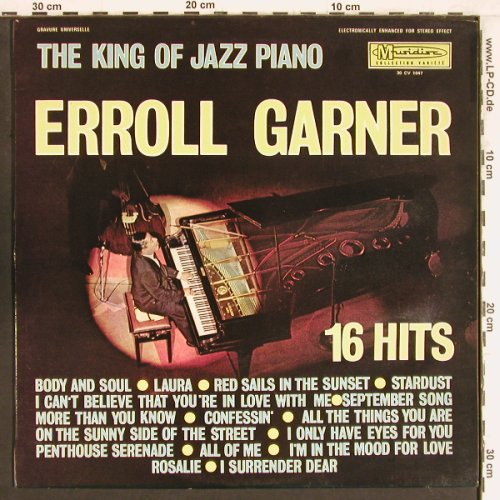 Garner,Erroll: The King Of Jazz Piano-16 Hits, Musidisc(30 CV 1047), F,  - LP - Y4504 - 7,50 Euro