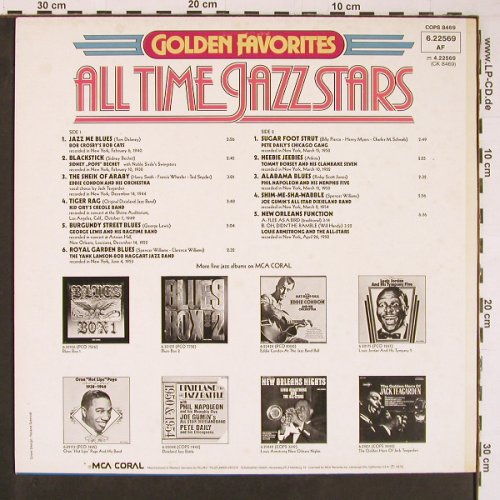 V.A.All Time Jazz Stars: Golden Favorites, MCA Coral(6.22569 AF), D, 1976 - LP - Y560 - 5,00 Euro