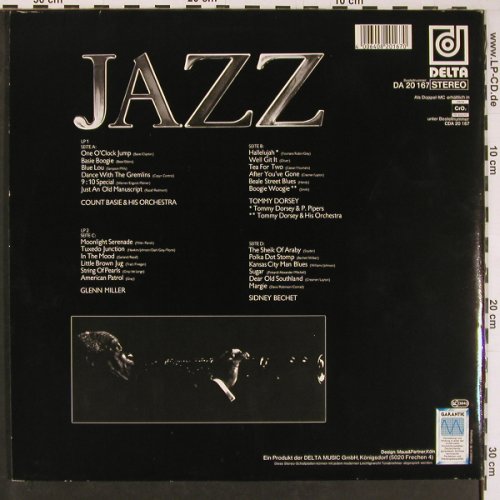 V.A.Jazz Non Stop: Bechet, G.Miller, Dorsey, Basie, Delta(DA  20 167), D, Foc,  - 2LP - Y574 - 7,50 Euro