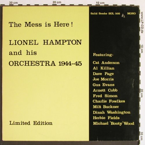 Hampton,Lionel: The Mess Is Here,1944-45, hist.rec., Solid Sender Lim.Ed.(SOL 502), D,Ri,Mono,  - LP - Y6348 - 9,00 Euro