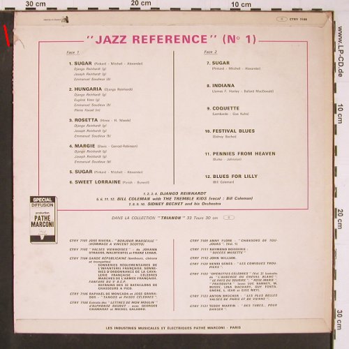 V.A.Jazz Reference: No.1, Django, Sidney Bill, m-/vg+, Trianon(CTRY 7165), F,  - LP - Y699 - 7,50 Euro