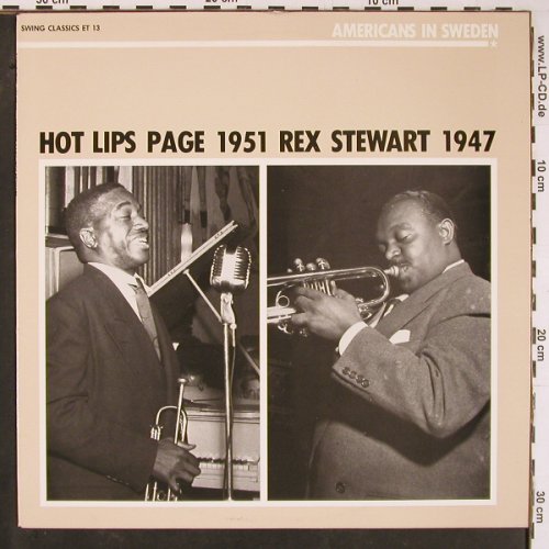 Hot Lips Page / Rex Stewart: Same, 1951 / 1947, m-/vg+, Swing Classics(ET 13), S, 1985 - LP - Y769 - 7,50 Euro