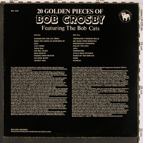 Crosby,Bob: 20 Golden Pieces Of, Bulldog(BDL 2026), UK, 1981 - LP - Y773 - 7,50 Euro