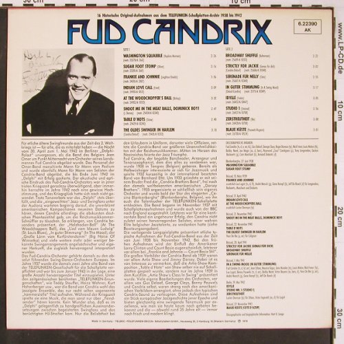 Candrix,Fud & his Orch.: Swing Tanzen Verboten, Telefunken(6.22390 AK), D, 1976 - LP - Y774 - 6,00 Euro