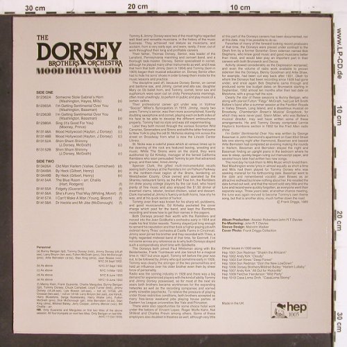 Dorsey Brothers Orchester: Mood Hollywood (1932-33), hep(1005), UK, 1985 - LP - Y7975 - 9,00 Euro