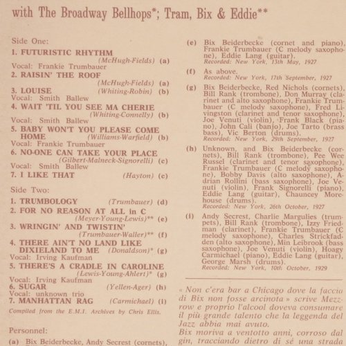 Beiderbecke,Bix  w.Trumbauer'sOrch: Really the Jazz-Bix&Tram 1929 plus, Parlophone(C 054-04557), I, Mono,  - LP - Y8051 - 7,50 Euro