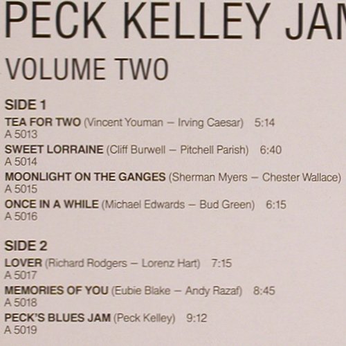 Kelley,Peck  Jam/Dick Shannon Q.: Vol.2, 1957, Commodore(6.25528 AG), D, 1983 - LP - Y8109 - 7,50 Euro