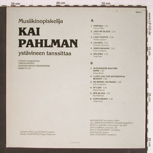 Pahlman,Kai: ystävineen tanssittaa, Peel-rec.(KPLP-1), SF, 1985 - LP - Y8209 - 7,50 Euro