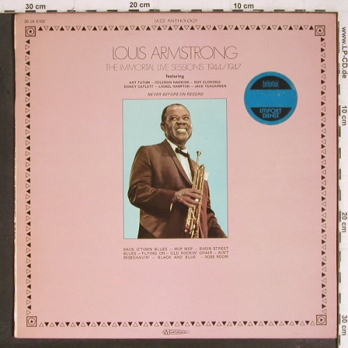 Armstrong,Louis: The Immortal Live Sessions1944/1947, Musidisc, woc(30 JA 5102), F, vg+/vg+,  - LP - Y8220 - 5,00 Euro