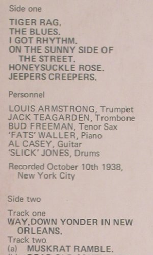 Armstrong,Louis: Immortal Sessions Vol.1, vg+/vg+, SagaPan(PAN 6901), UK, 1971 - LP - Y8221 - 7,50 Euro