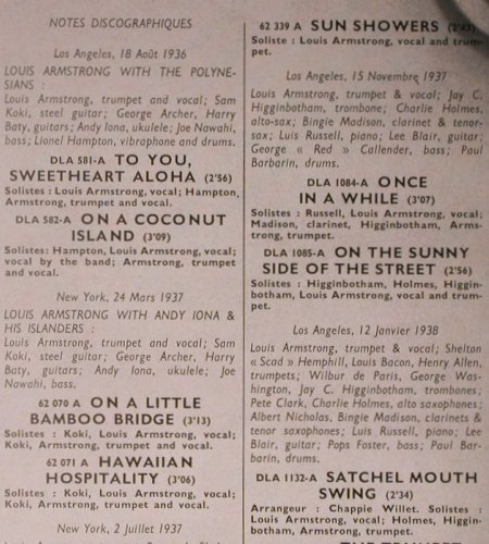 Armstrong,Louis: Satchmo's Discoveries(7) 1936-38, MCA(MCA 510.084), F, 1974 - LP - Y8235 - 7,50 Euro