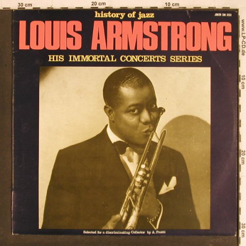 Armstrong,Louis: His Immortal Concert Series (Live), Joker/History Of Jazz(SM 3133), I, 1971 - LP - Y8238 - 6,00 Euro