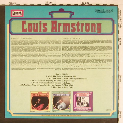 Armstrong,Louis: Same, Europa(111 534.0), D, 1977 - LP - Y8242 - 6,00 Euro