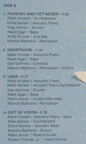 Knobel,Mark / Mike Gerber: Piano duo, Gift of Vision, Optimism(HR-2701), D, 1987 - LP - Y8381 - 6,00 Euro