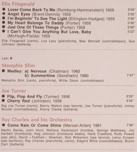 Charles,Ray/J.Turner/M.Slim/E.Fitzg: I Giganti Del Jazz 33,Foc, Curcio(GJ-33), I,  - LP - Y8433 - 7,50 Euro