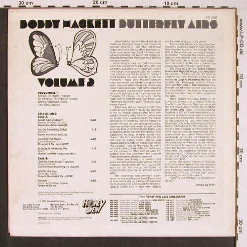 Hackett,Bobby: Butterfly Airs / Vol.2, m-/vg+, Honey Dew(HD 6618), US, 1977 - LP - Y877 - 6,00 Euro