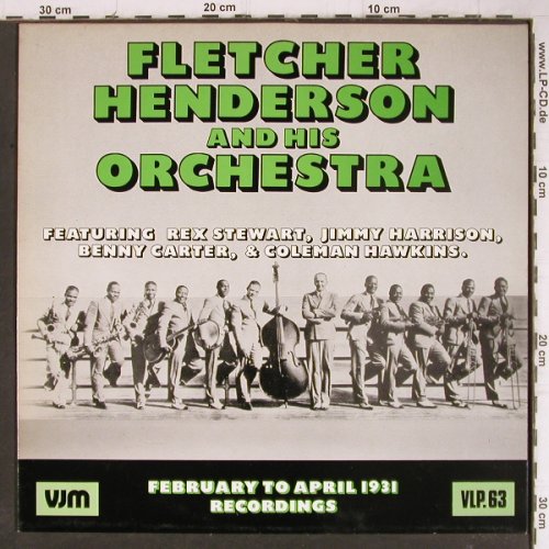 Henderson,Fletcher  and h.Orch.: February to April 1931 recordings, VJM(VLP 63), UK, 1987 - LP - Y8794 - 7,50 Euro