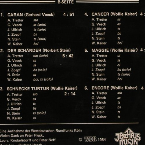 Kölner Saxophon Mafia: Die Saxuelle Befreiung, Jazzhouse/WDR(JMH 19 ST), D, 1984 - LP - Y9292 - 6,00 Euro